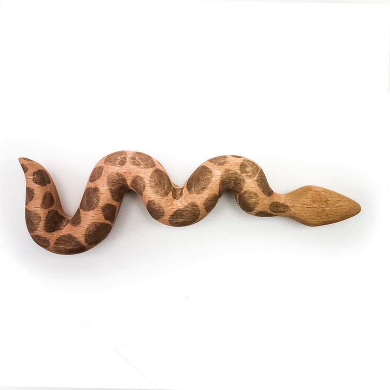 wooden sand boa figurine
