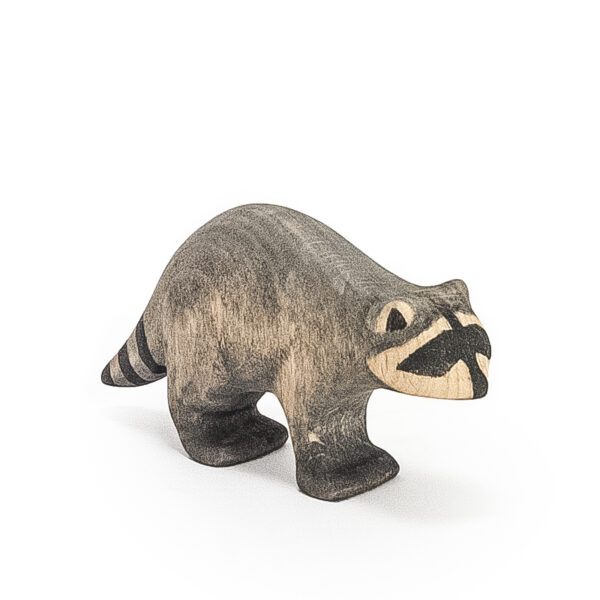wooden raccoon toy