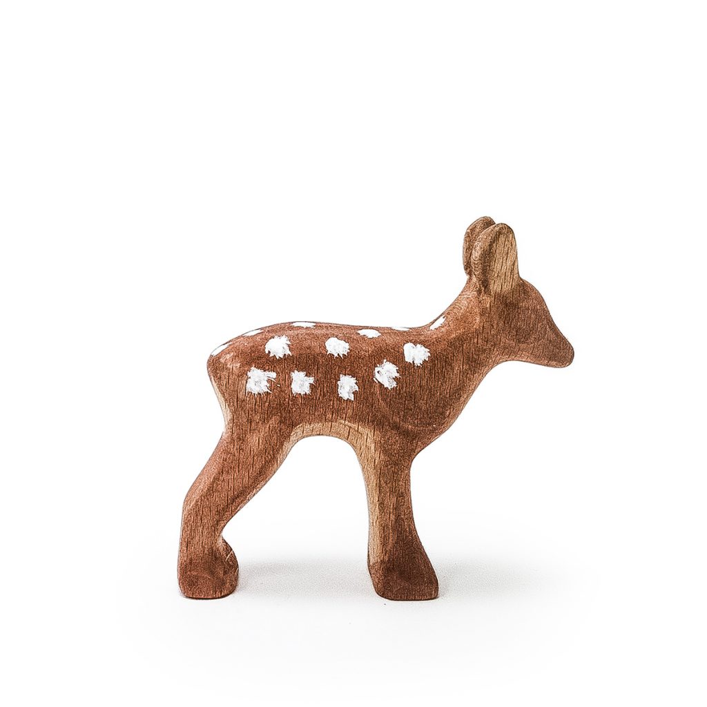 wooden toy fawn