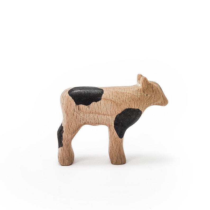 wooden calf toy