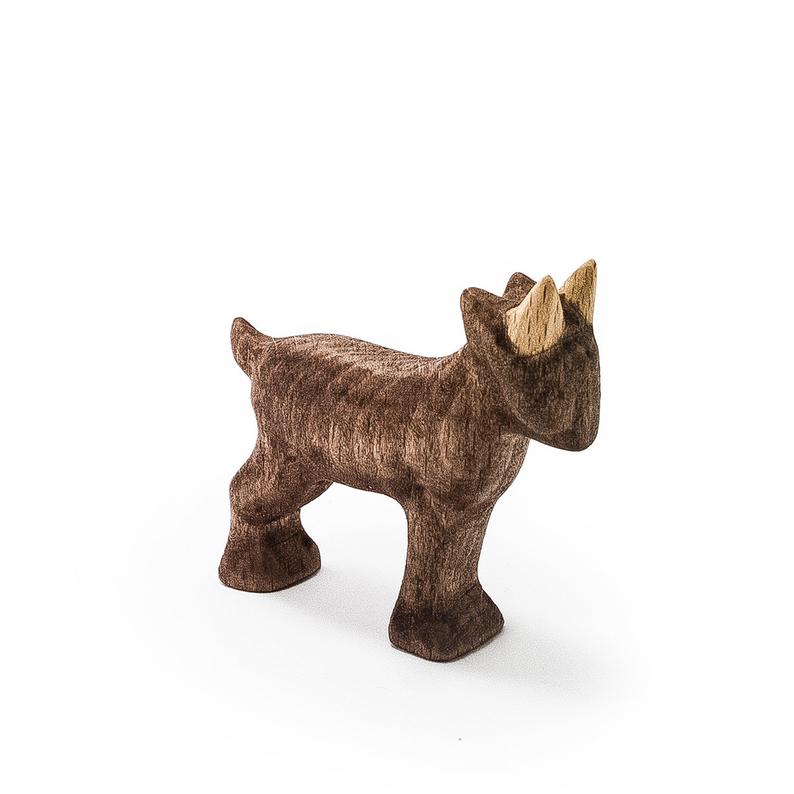wooden goat kid toy