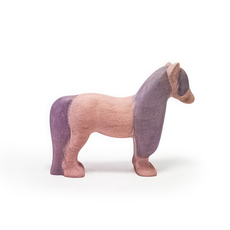 wooden pony pink