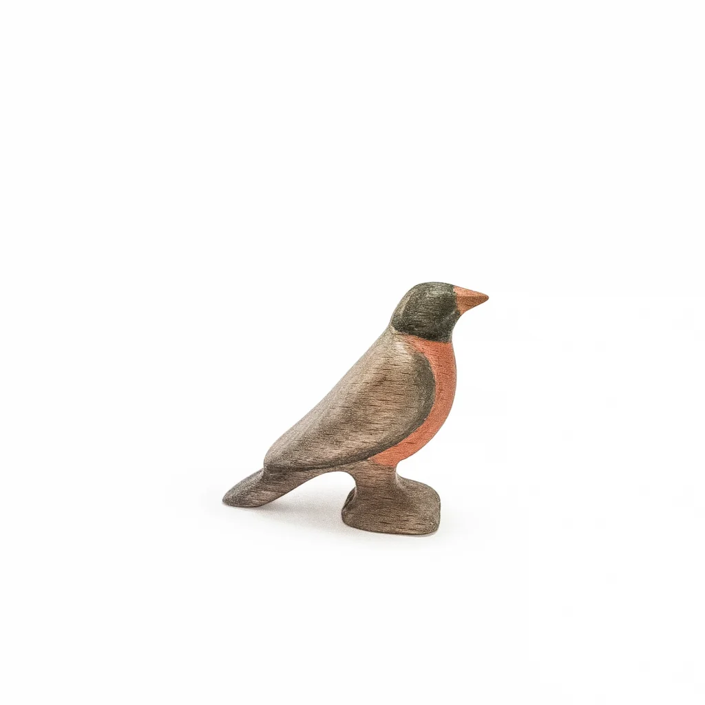 wooden robin toy